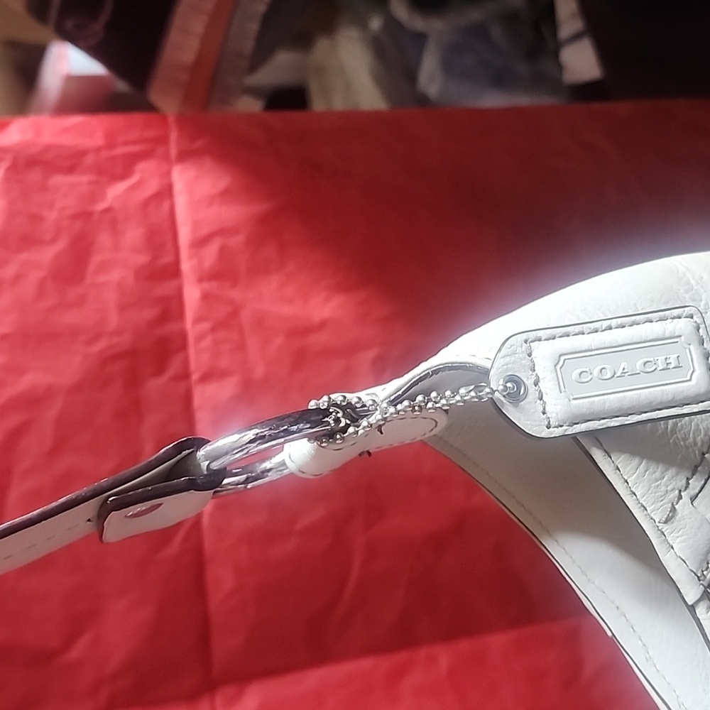 Coach Hampton Signature Python Hobo Shoulder Bag … - image 5